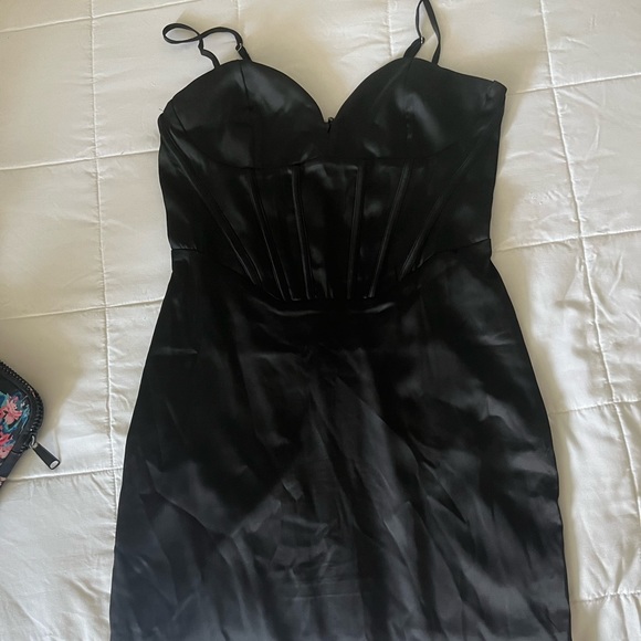 Dynamite Scarlett Corset Satin Mini Dress - Picture 5 of 6